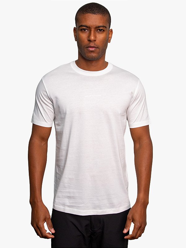 Camiseta Algodão Mercerizado Off White Armani Exchange