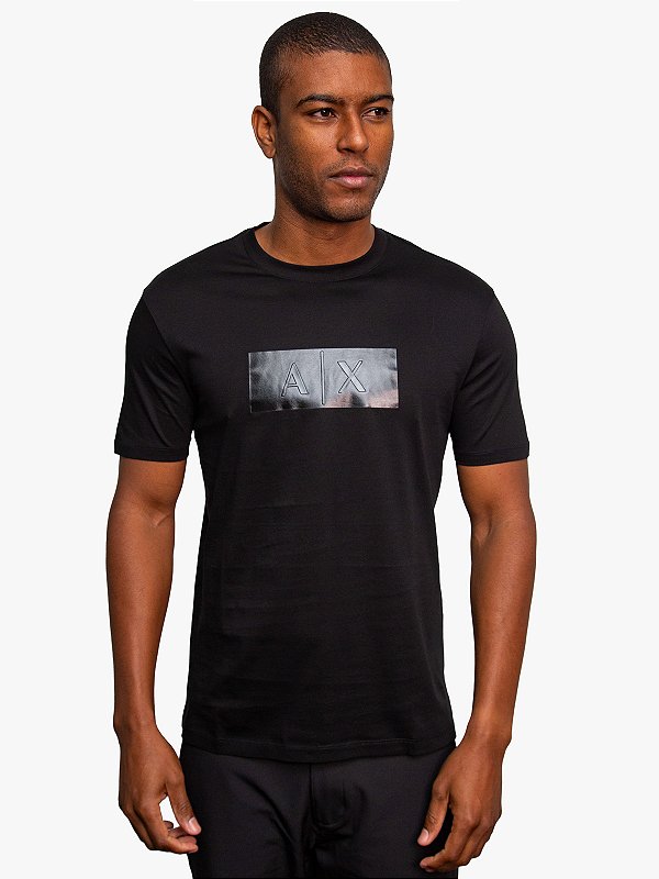 Camiseta Regular Preto Armani Exchange
