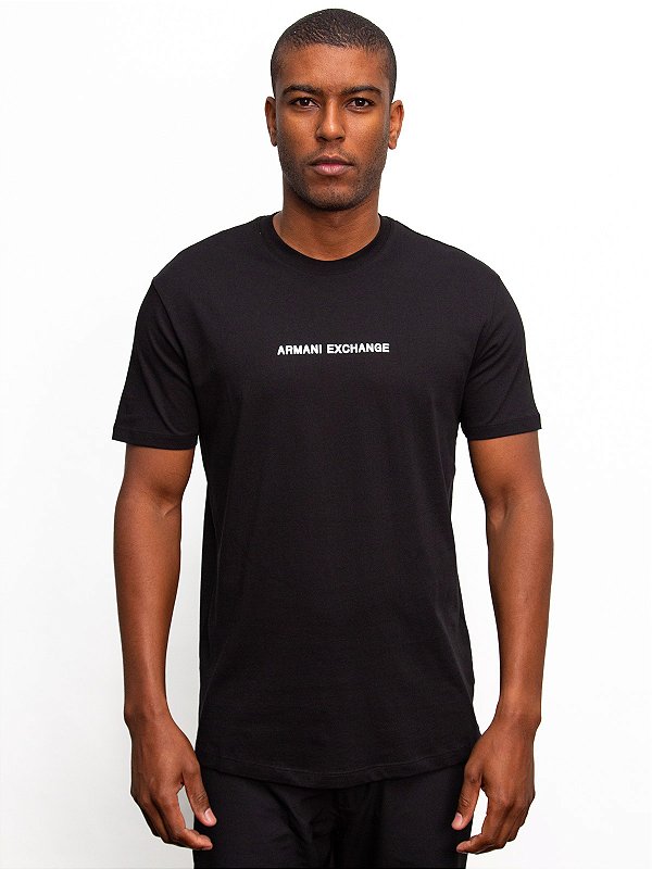 Camiseta Regular Preto Armani Exchange