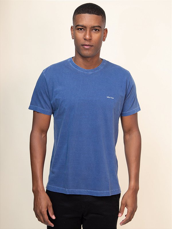 Camiseta Stoned Ville de France Marinho