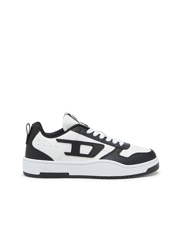 Tênis Diesel S-Ukiyo V2 Low Sneakers Preto e Branco