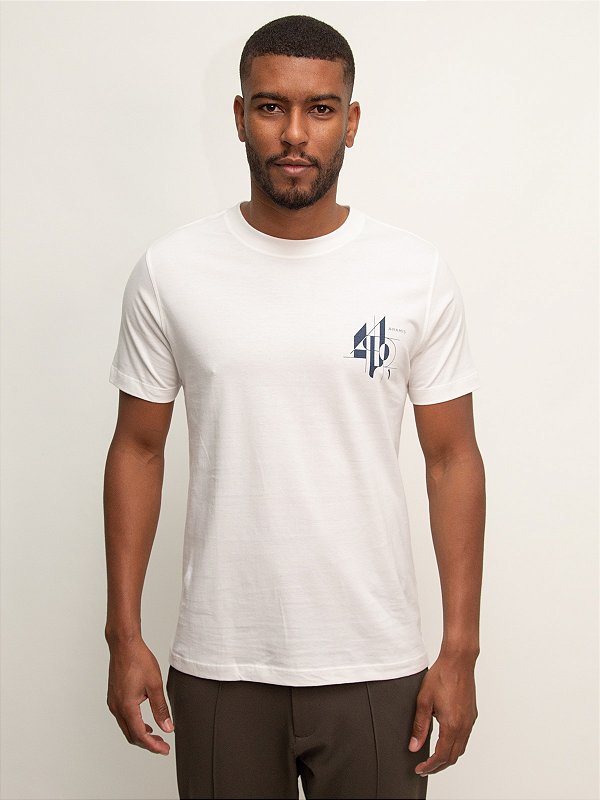 Camiseta Linhas Geométricas Off White Aramis