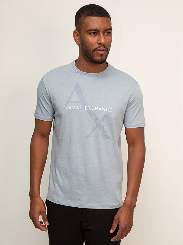 Camiseta Slim Azul índigo Armani Exchange