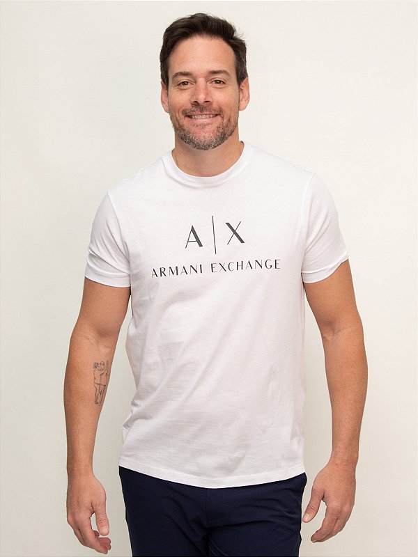Camiseta Slim Branco Armani Exchange