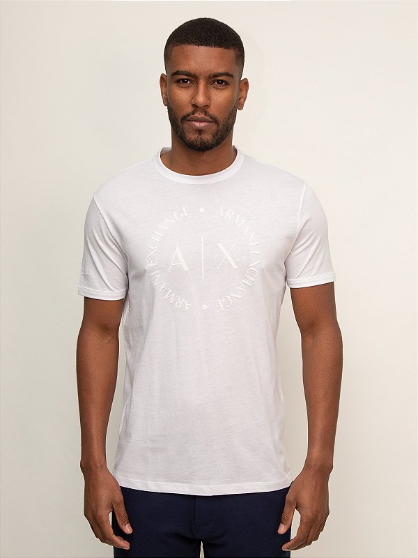 Camiseta Regular Branco Armani Exchange