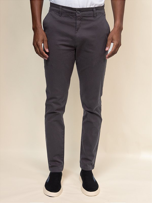 Calça Alfaiataria Victory Giacomelli Uomo Chumbo