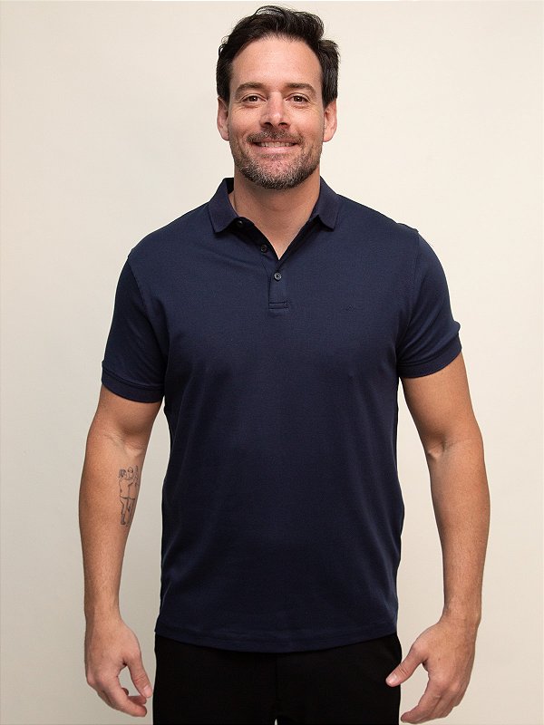 Polo Liquid Cotton Aramis Navy