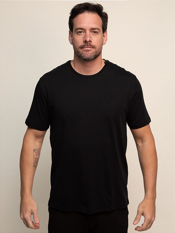 Camiseta Liquid Cotton Aramis Preto