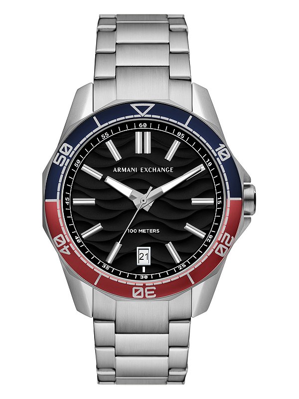 Relógio Armani  Exchange Quartz Aço  Inox Prata