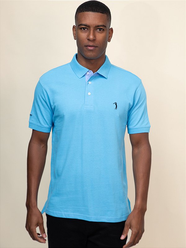 Polo Piquet Aleatory Bonnie Blue