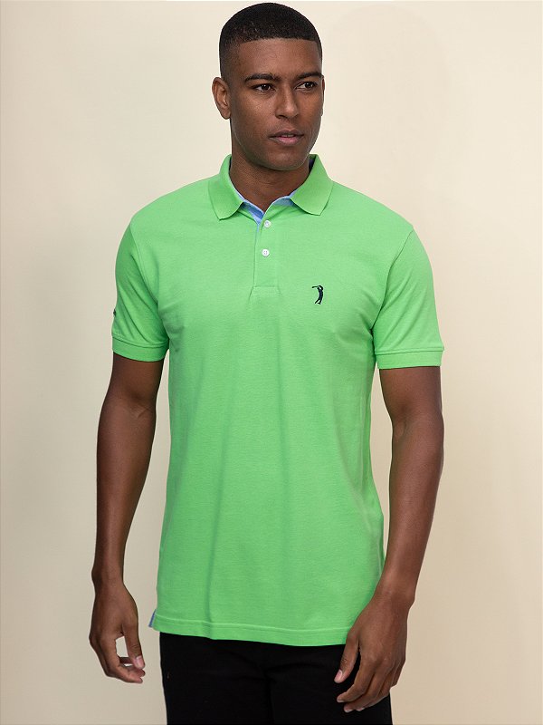 Polo Piquet Aleatory Grass Gree
