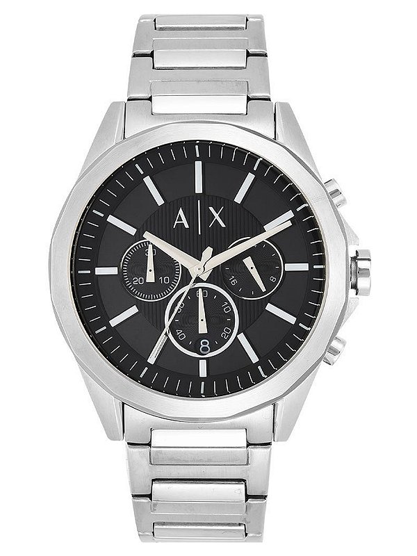Relógio Armani Exchange Chronograph Aço Inox Prata