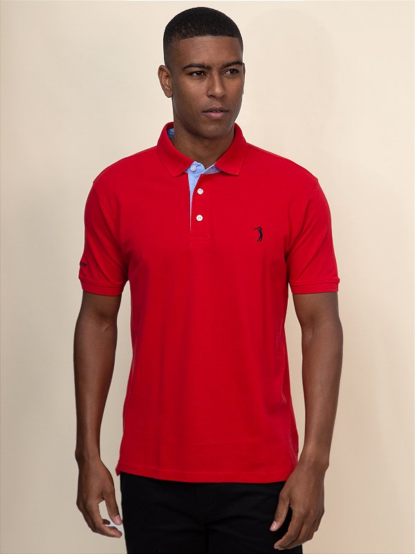 Polo Piquet Aleatory Raven Red