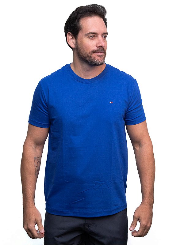 Camiseta Básica Tommy Hilfiger Wedge Blue