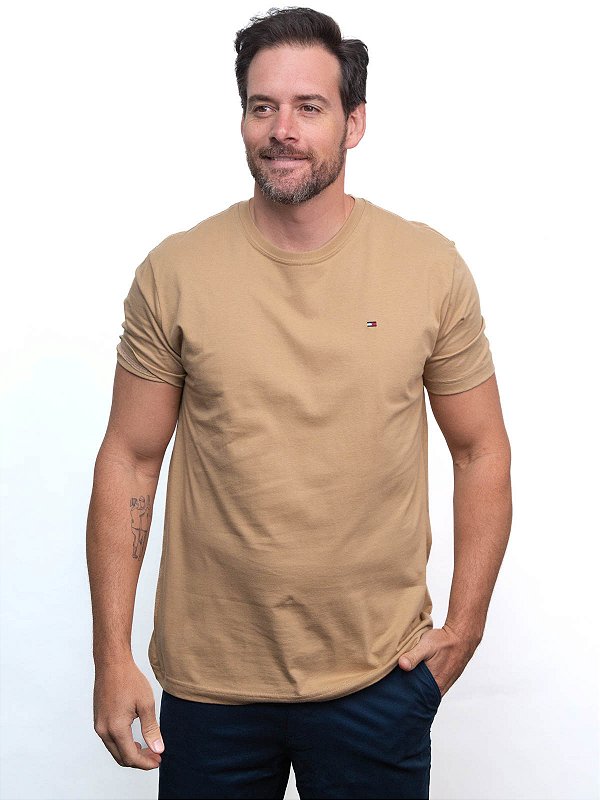 Camiseta Básica Tommy Hilfiger Safari Canvas