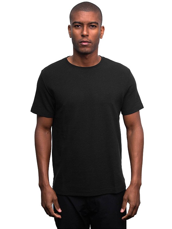 Camiseta Canelado Aramis Preto