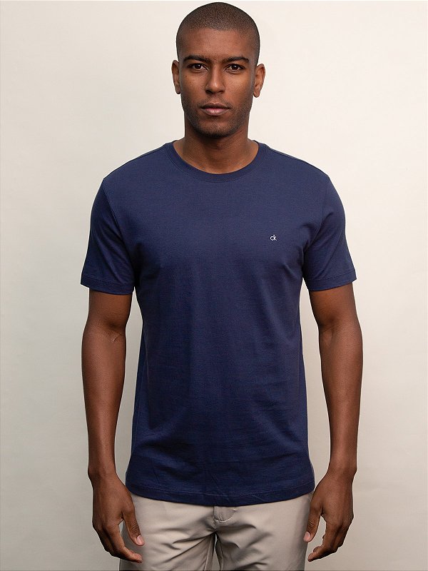 Camiseta Básica Calvin Klein Marinho