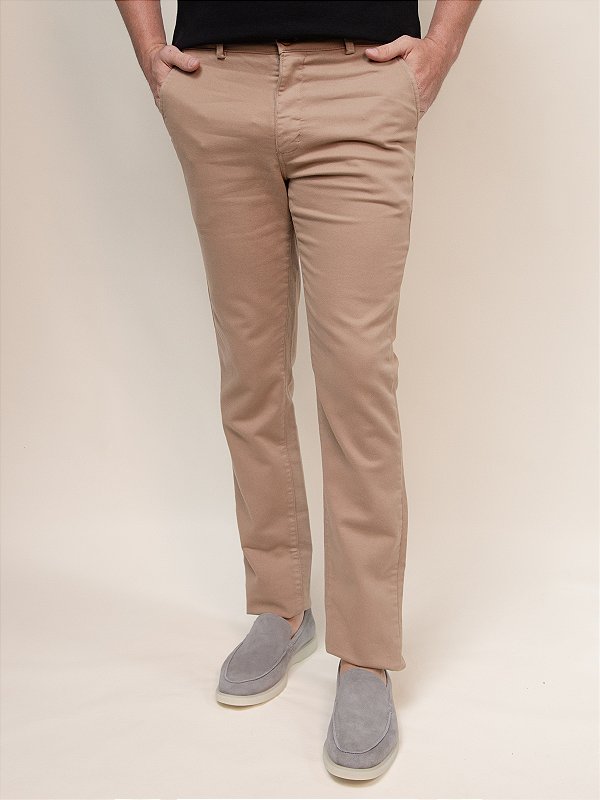 Calça Sarja Squash Bolso Faca Ville de France Cacau