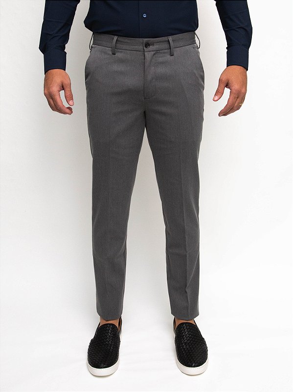 Calça Alfaiataria Slim Ville de France Grafite