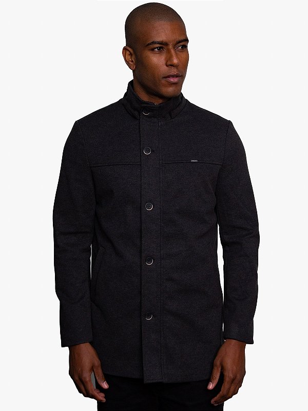 Casaco Slim Sobretudo Chumbo Docthos