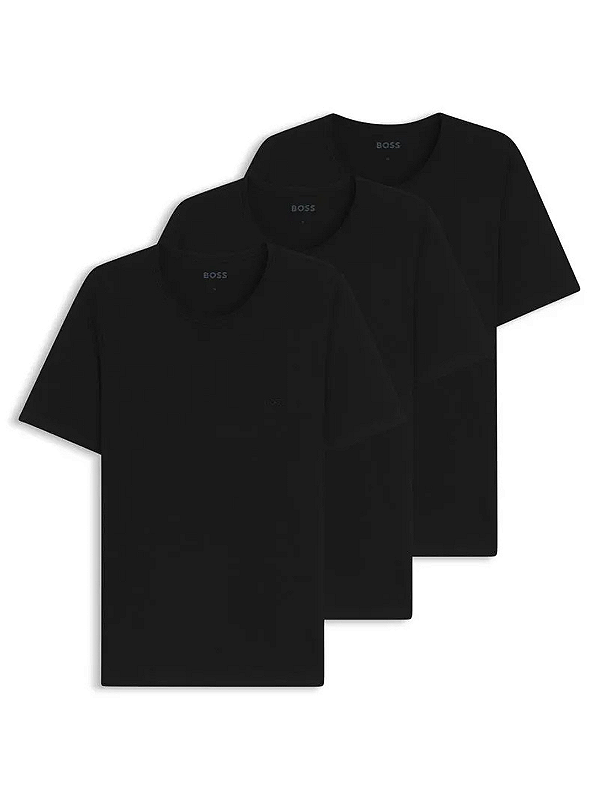 Pack 3 T-Shirts Boss Preto