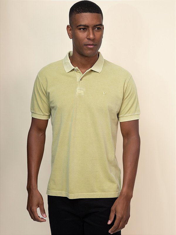 Polo Stoned Ville de France Pistache