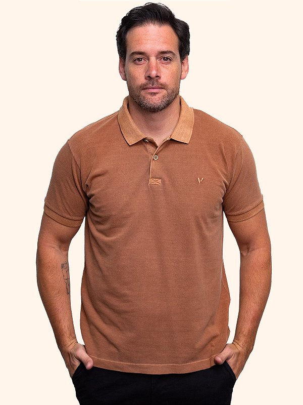 Polo Stoned Ville de France Chocolate