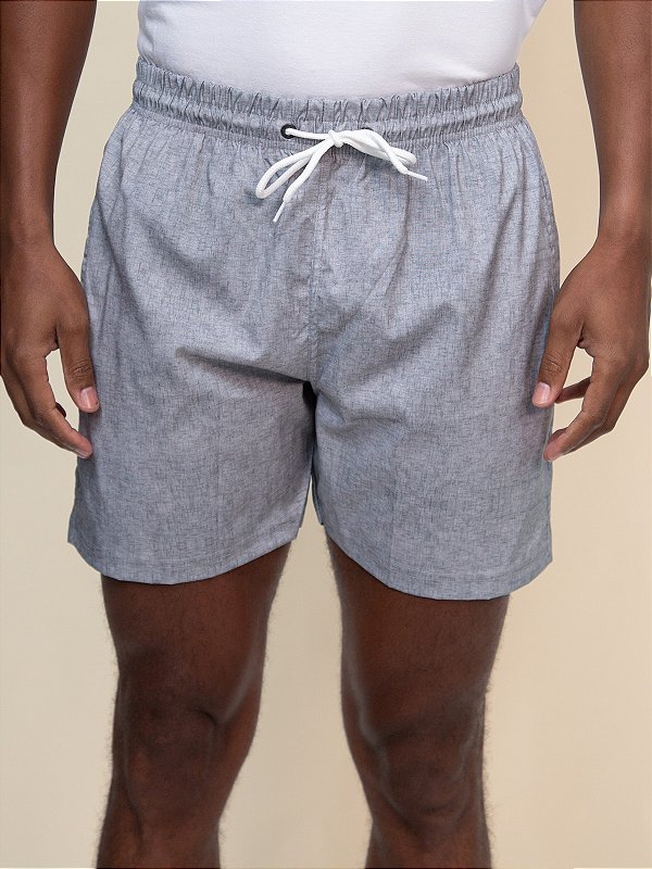 Shorts Básico Ville de France Cinza