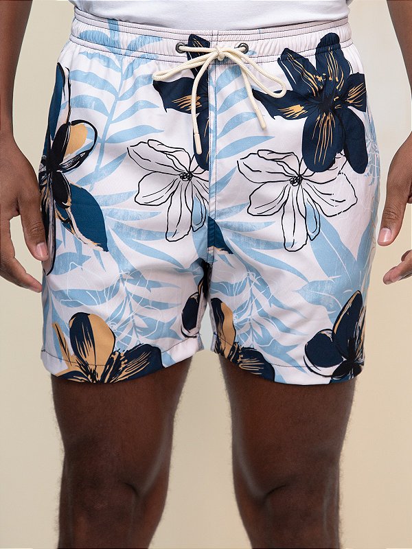 Shorts Estampado Docthos Bege