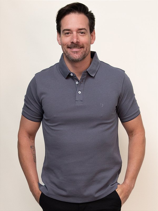 Polo Annecy Ville de France Grafite