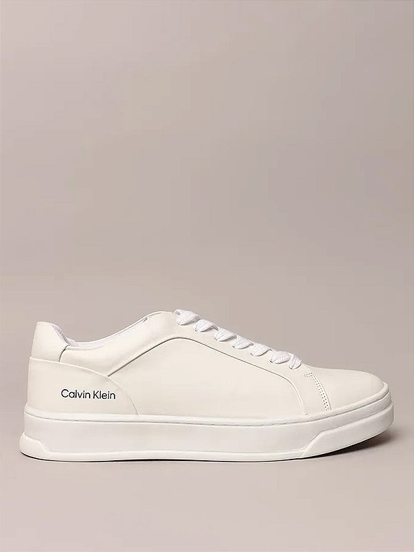 Tênis Couro Calvin Klein Branco