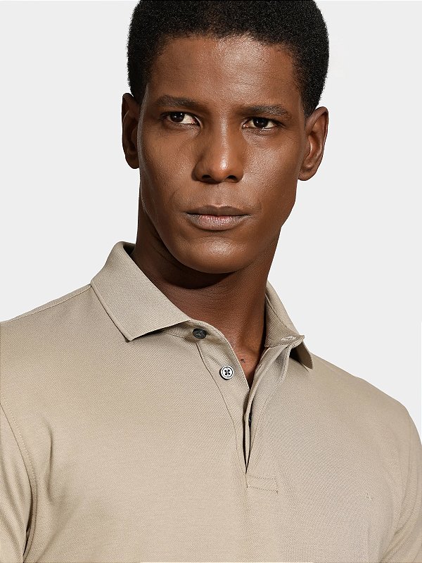 Polo Aramis Manga Curta Piquet Color Fix Fendi