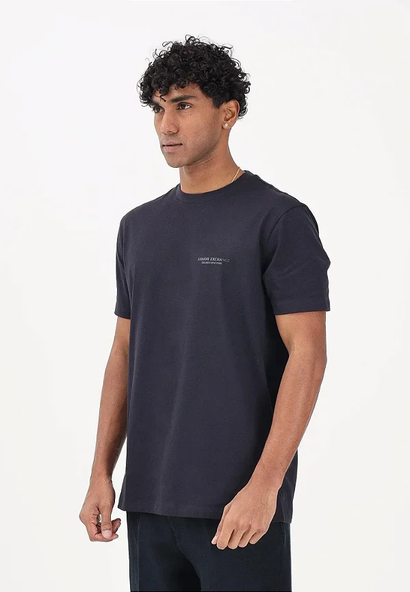 Camiseta Armani Exchange Regular Fit Navy
