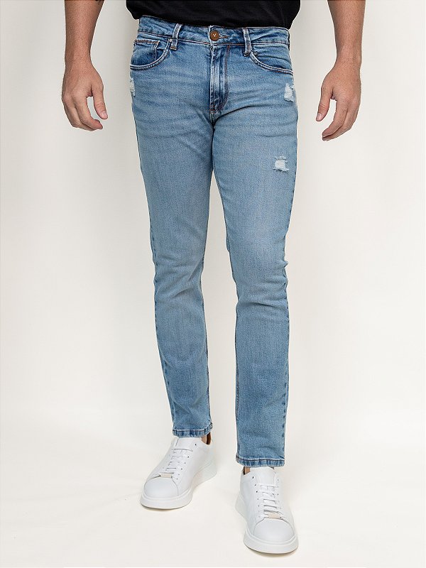 Calça Jeans Ville de France Slim Authentic Lavado 01