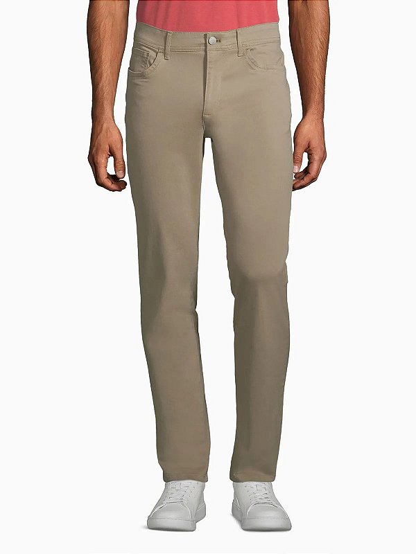 Calça Calvin Klein Chino Infinit Felx Stretch Caqui Claro