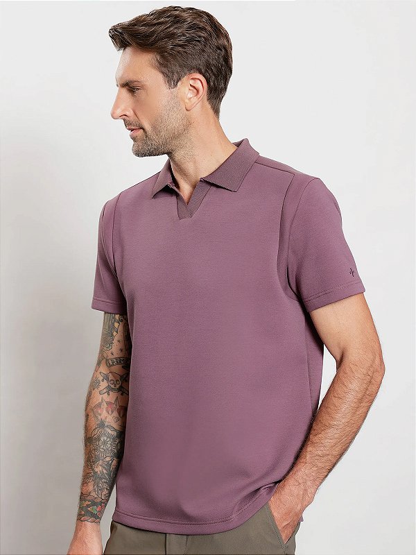 Polo Urban Manga Curta Softprene Bordeaux