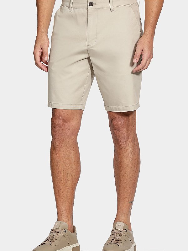 Bermuda Aramis Chino Classica Sarja Palha