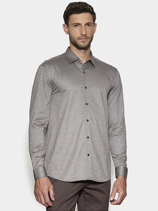 Camisa Aramis Manga Longa Regular Algodão Easy Care Cafe