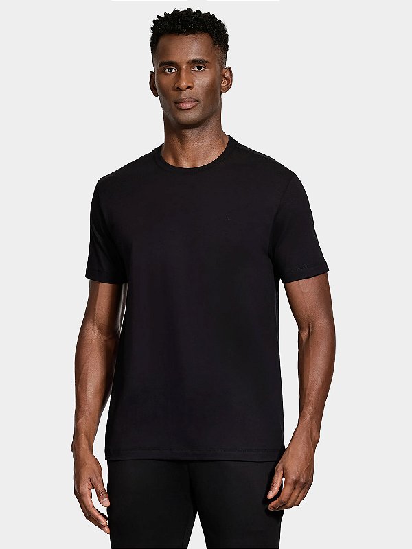 Camiseta Aramis Manga Curta Básica Comfort+ Preto
