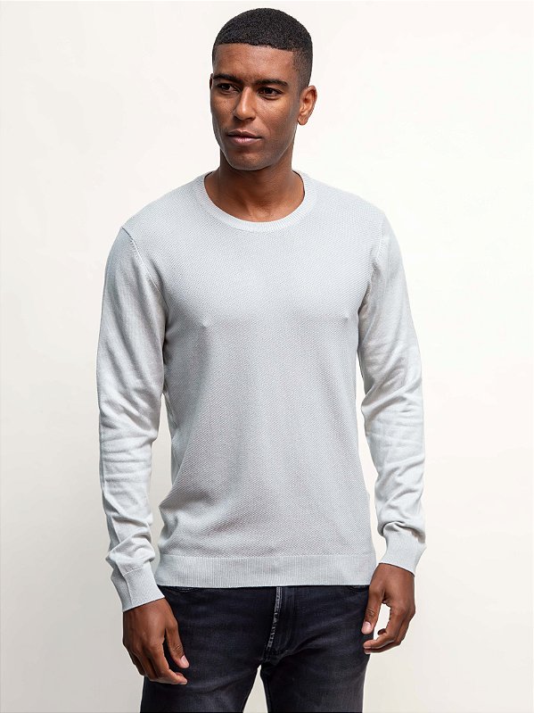 Tricot Basic Ville de France Cinza