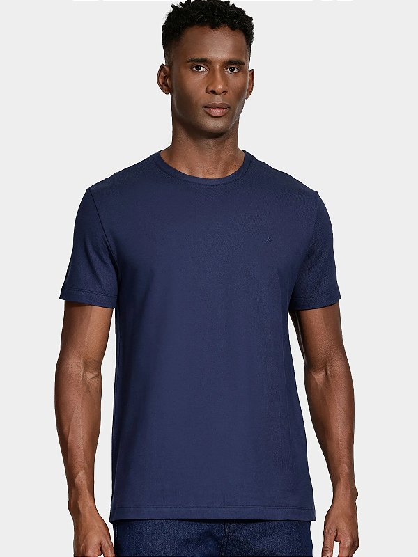 Camiseta Aramis Piquet Básica Comfort + Marinho