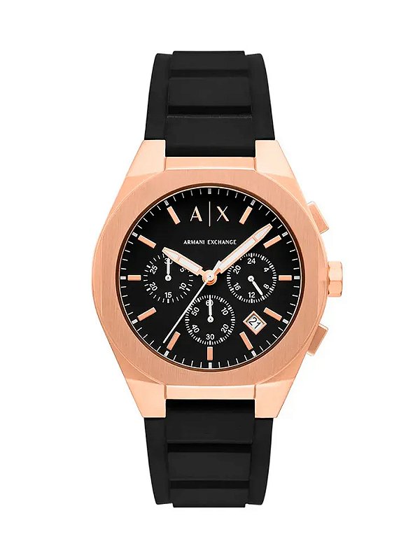 Relogio Armani Exchange Spancer Masculino Preto