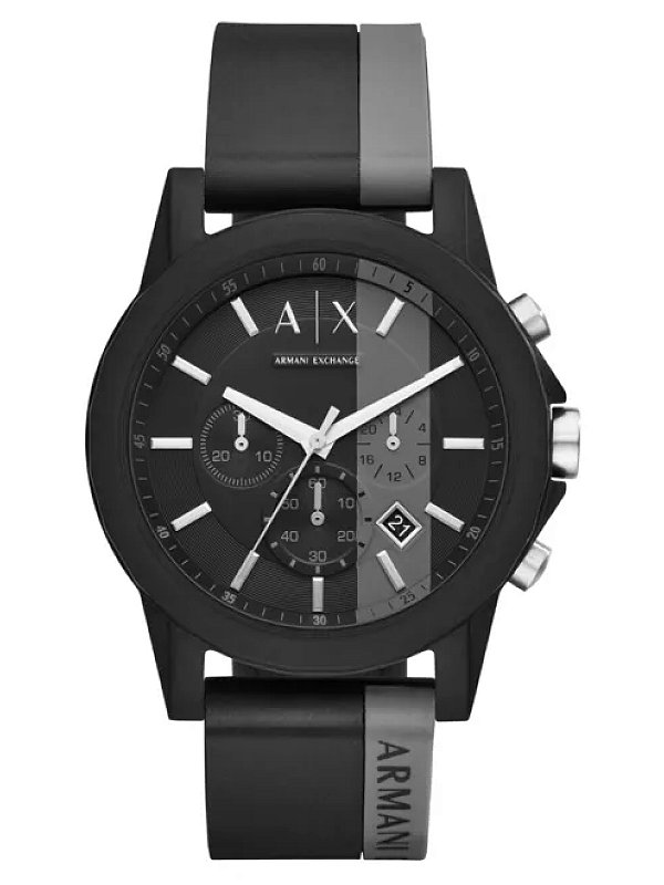 Relógio Armani Exchange A|X OuterBanks Cronógrafo Preto