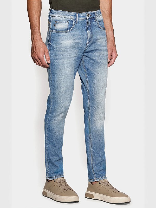 Calça Jeans Aramis Slim Média Sky Eco Azul Médio