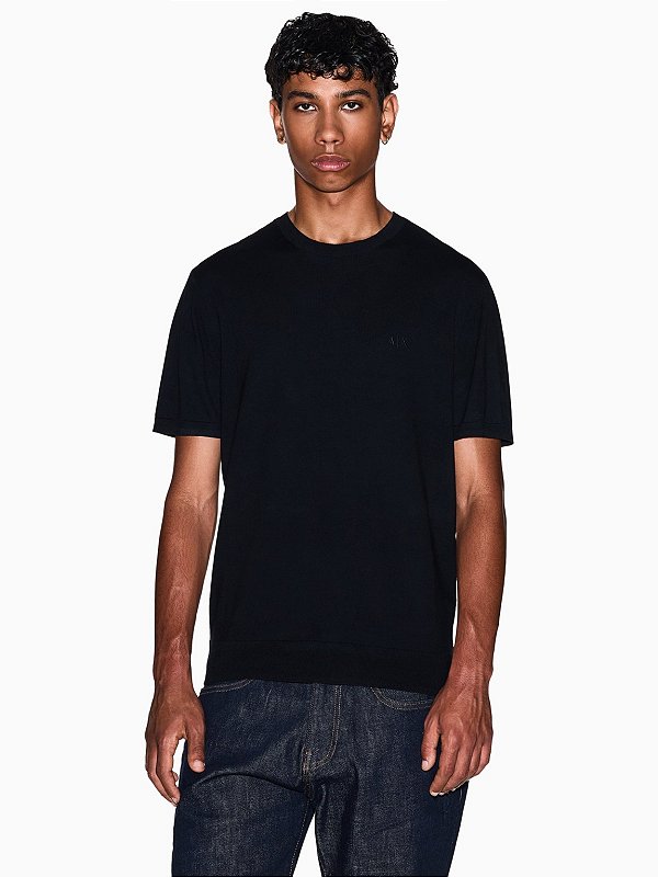 Camiseta Armani Exchange Tricot Pullover Preto