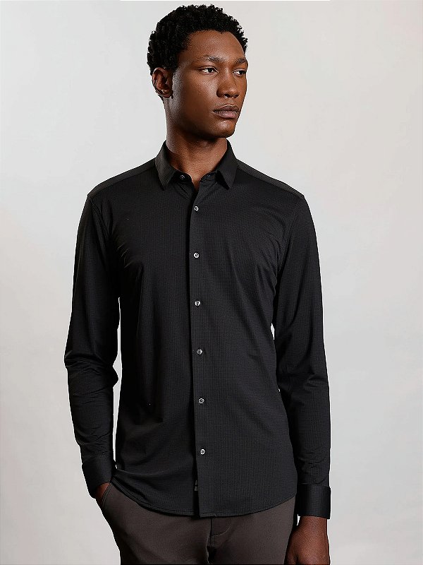 Camisa Urban Manga Longa Air Tech Preto