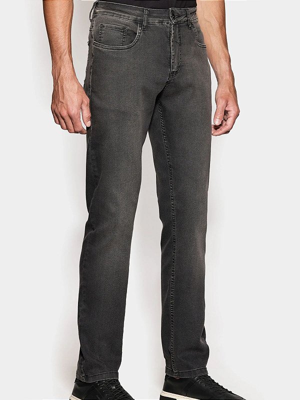 Calça Jeans Aramis Slim Black Stonado Preto