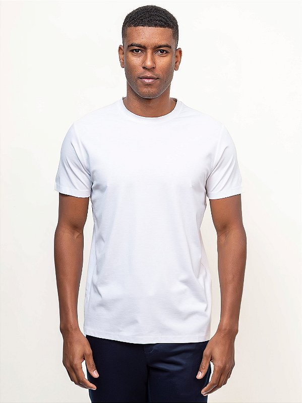 Camiseta Básica Slim Ville de France Branco