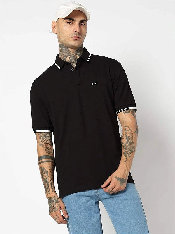 Polo Armani Exchange Preto