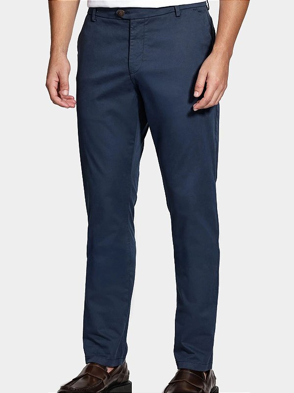 Calça Sarja Aramis Slim Alfaiataria Marinho